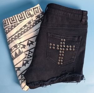 2 high waist shorts size 7